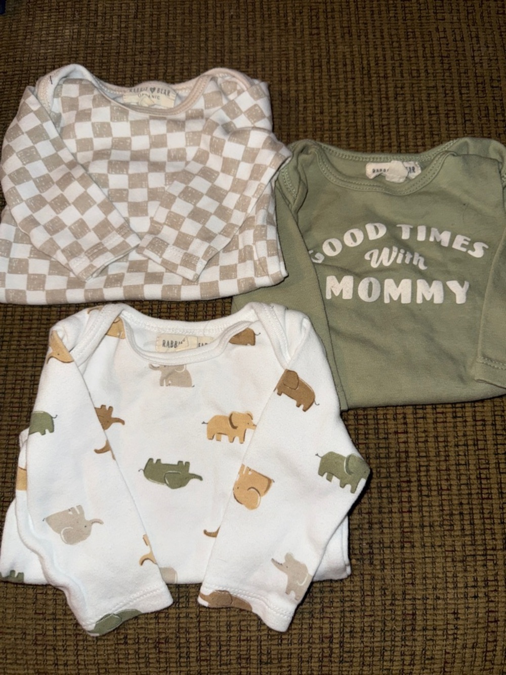 0-3 M Baby long sleeve onesies